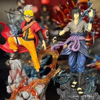 23cm Naruto & Sasuke Anime Figure